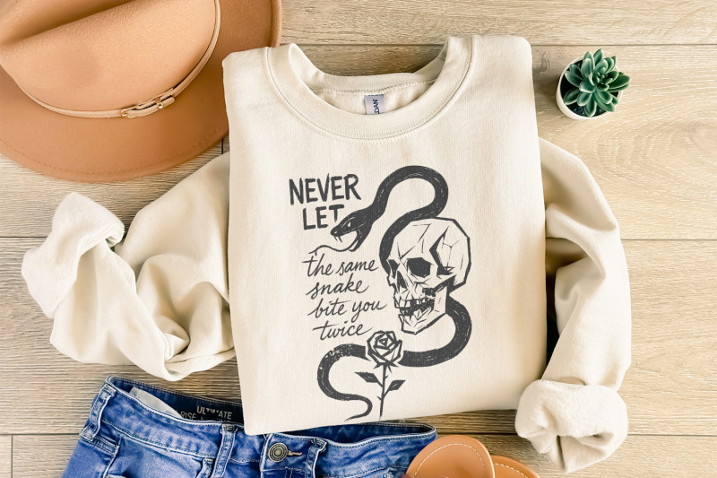 never-let-the-same-snake-bite-you-twice-png-skull-snake-rose-tattoo-a