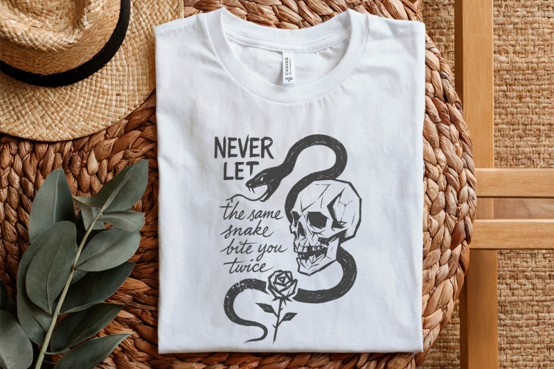 never-let-the-same-snake-bite-you-twice-png-skull-snake-rose-tattoo-a