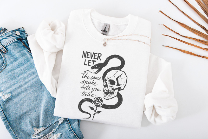 never-let-the-same-snake-bite-you-twice-png-skull-snake-rose-tattoo-a