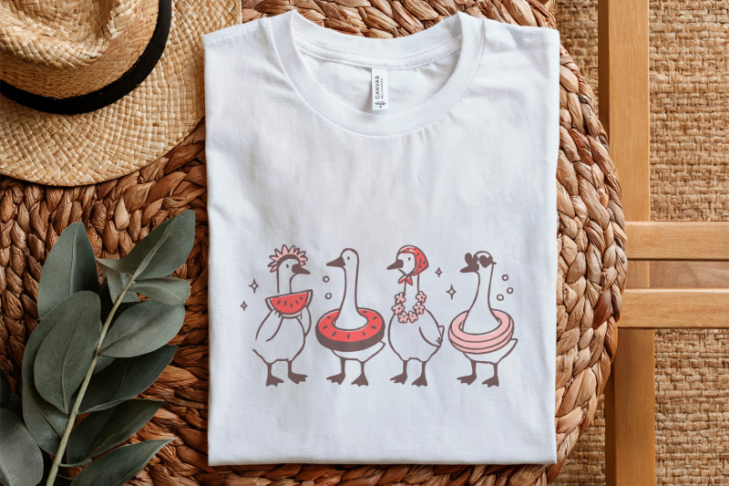 watermelon-goose-png-funny-goose-digital-download-cute-summer-goose