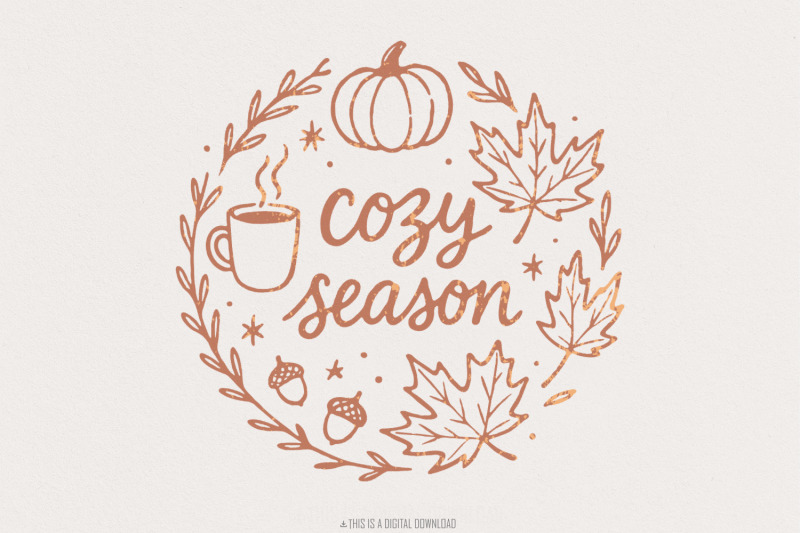 cozy-season-png-autumn-leaves-pumpkin-hot-drink-fall-clipart-cozy