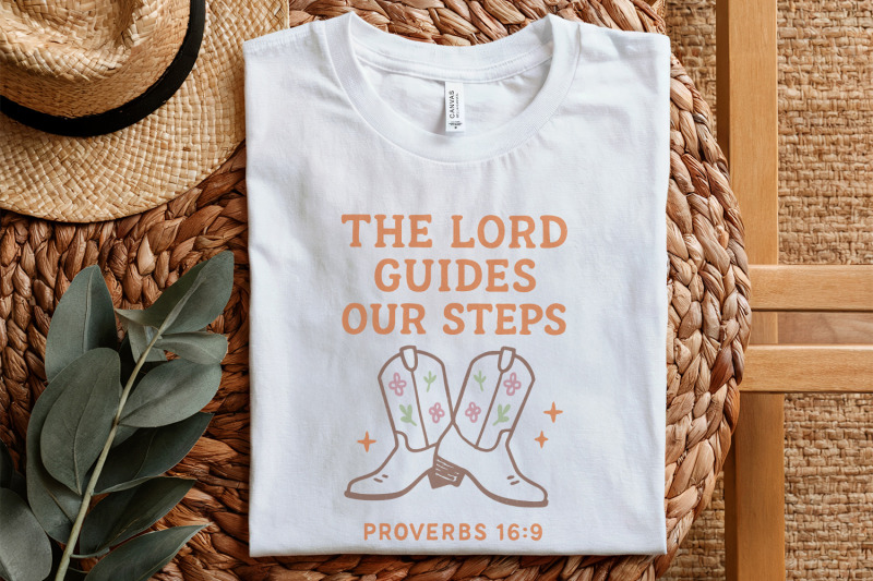 the-lord-guides-our-steps-png-proverbs-16-9-western-boots-art-christ