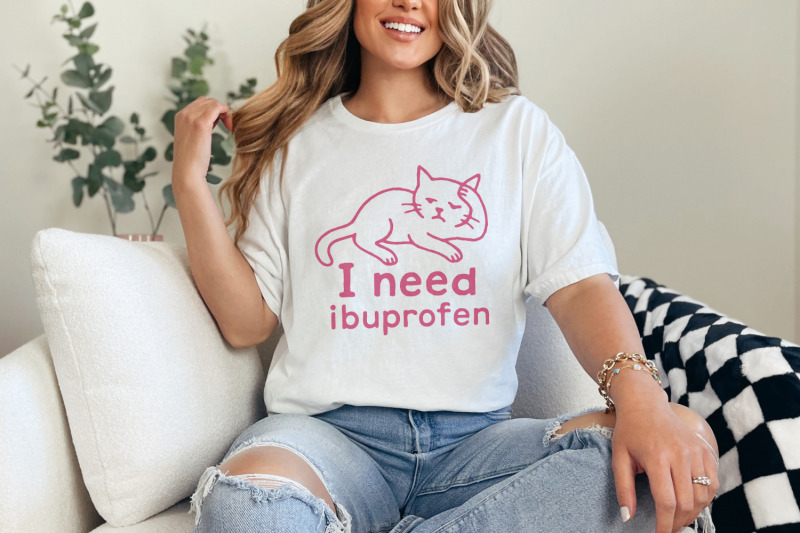 i-need-ibuprofen-png-funny-cat-digital-download-cute-animal-meme-shi