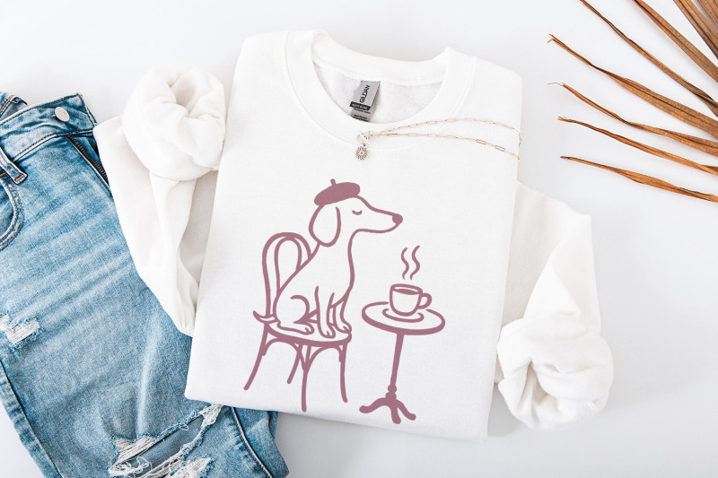 dog-drinking-coffee-png-cute-dog-art-print-coffee-lover-digital-down