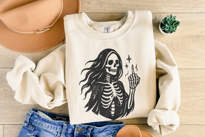 gothic-skeleton-png-middle-finger-digital-art-halloween-skull-design