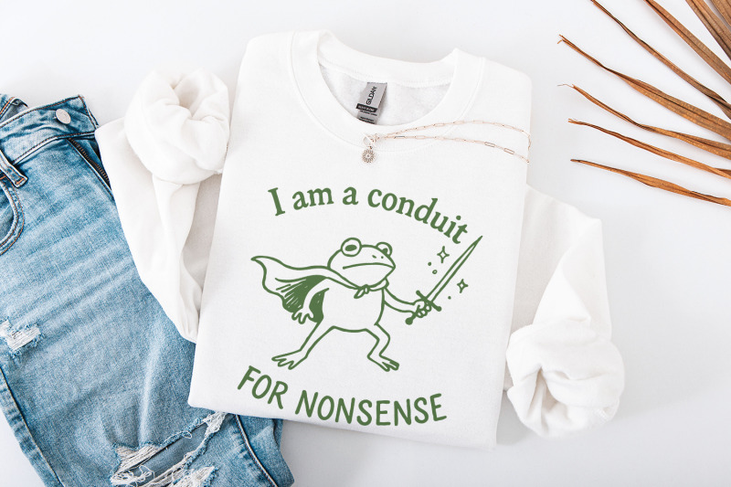 i-am-a-conduit-for-nonsense-png-funny-frog-sword-art-quirky-printabl