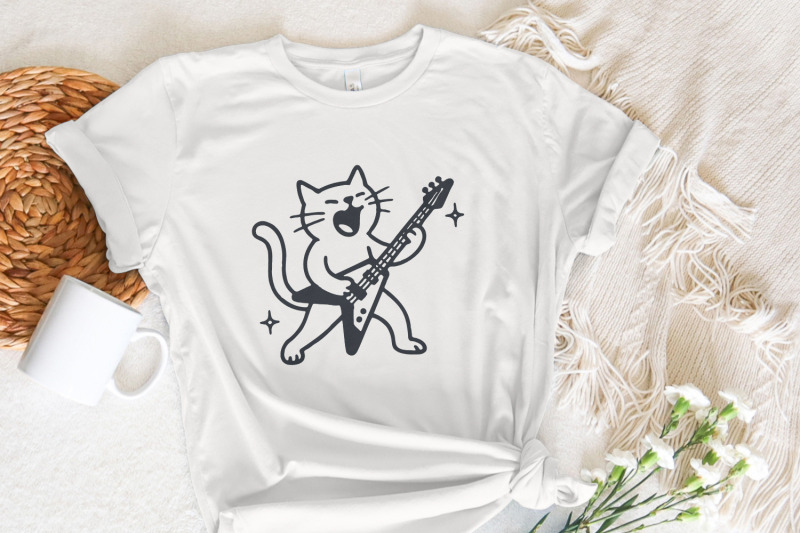 rocking-cat-png-funny-digital-download-guitar-cat-art-music-lover-s