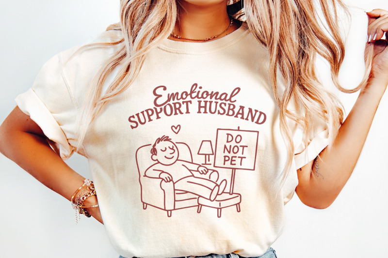 emotional-support-husband-png-do-not-pet-funny-shirt-design-digital