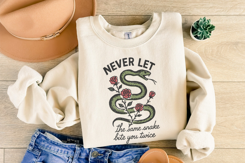never-let-the-same-snake-bite-you-twice-png-retro-snake-and-rose-desi