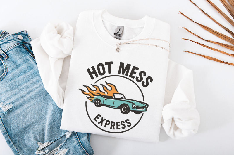 hot-mess-express-png-funny-retro-car-png-digital-download-flaming-c