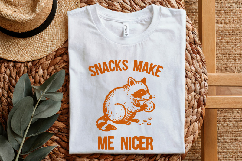 snacks-make-me-nicer-png-cute-raccoon-digital-download-animal-print