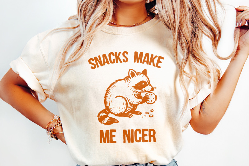 snacks-make-me-nicer-png-cute-raccoon-digital-download-animal-print