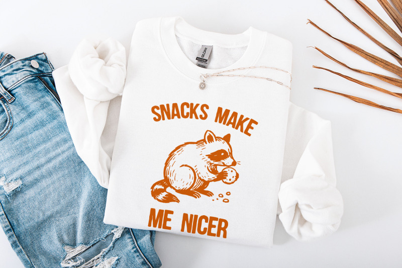 snacks-make-me-nicer-png-cute-raccoon-digital-download-animal-print