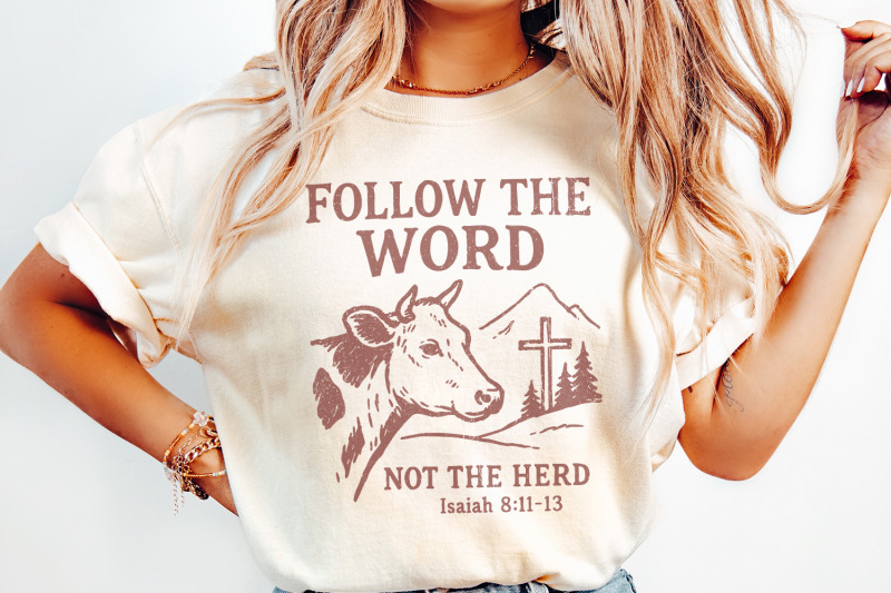 follow-the-word-not-the-herd-png-christian-cow-shirt-digital-download