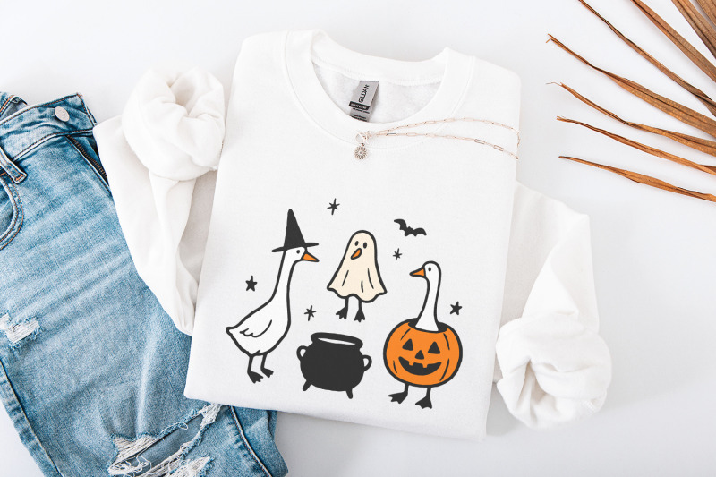 halloween-goose-png-witch-goose-pumpkin-costume-ghost-animal-digita
