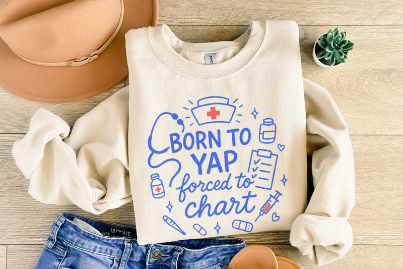 born-to-yap-forced-to-chart-png-funny-nurse-digital-download-medical