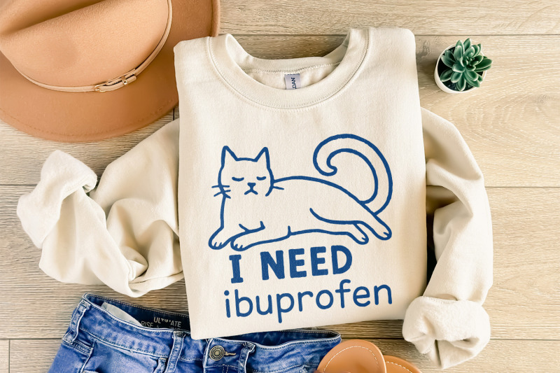 i-need-ibuprofen-png-funny-cat-digital-download-sarcastic-cat-quote