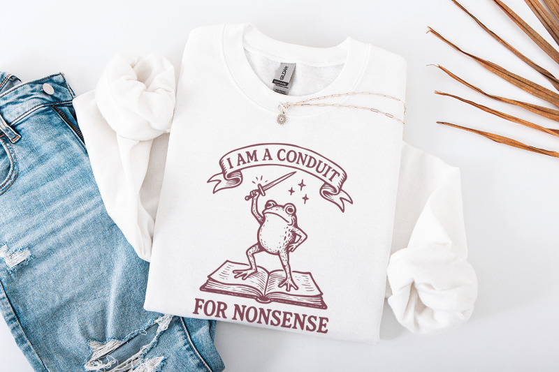 i-am-a-conduit-for-nonsense-png-funny-frog-book-art-printable-magic
