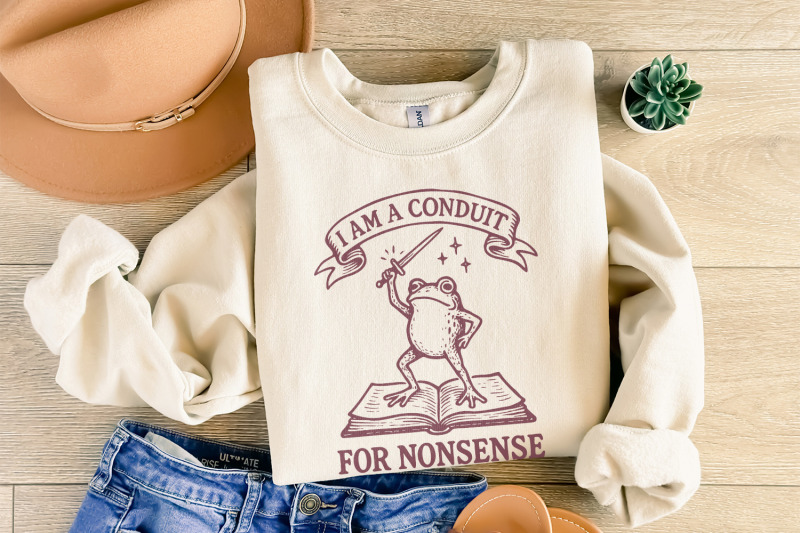 i-am-a-conduit-for-nonsense-png-funny-frog-book-art-printable-magic