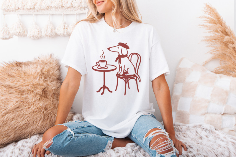 dachshund-coffee-png-french-dog-art-digital-download-paris-cafe-des