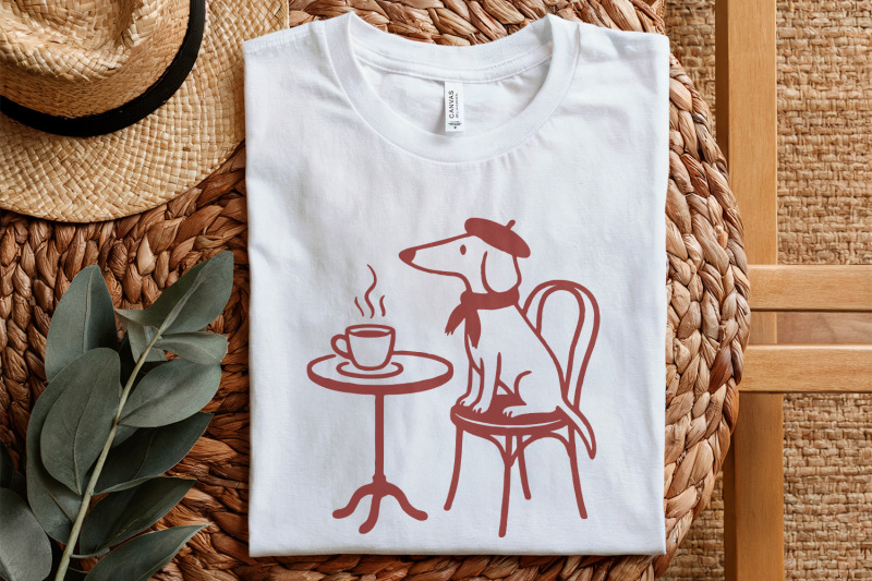dachshund-coffee-png-french-dog-art-digital-download-paris-cafe-des
