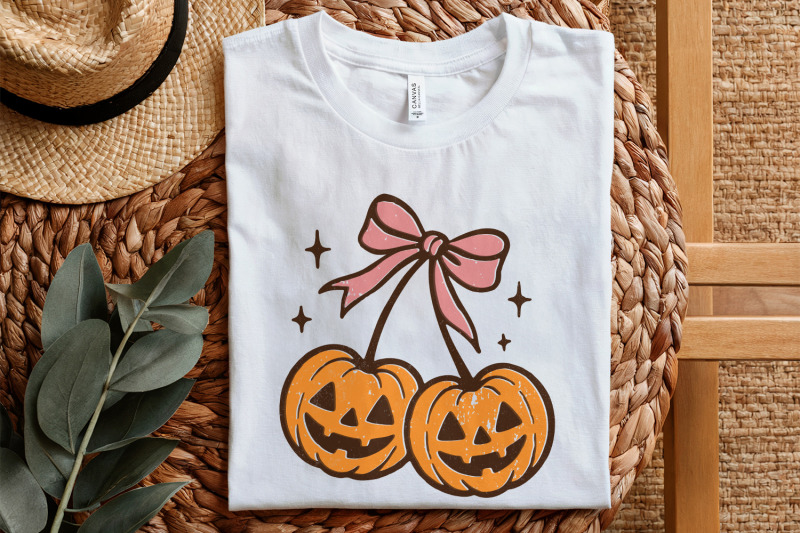 double-pumpkin-png-halloween-clipart-pink-bow-jack-o-lantern-art-cu