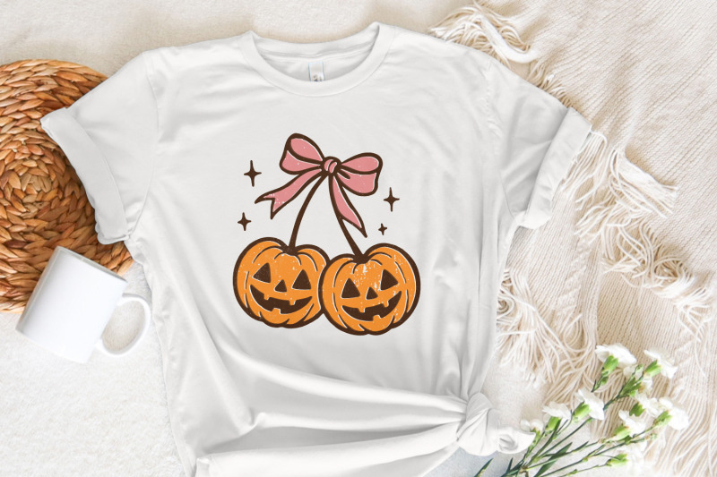 double-pumpkin-png-halloween-clipart-pink-bow-jack-o-lantern-art-cu
