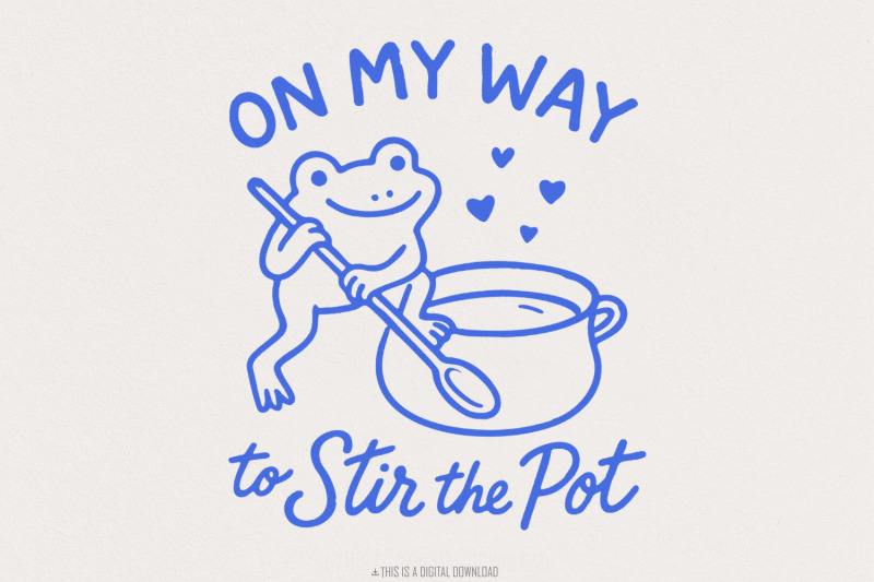 on-my-way-to-stir-the-pot-png-funny-frog-digital-download-retro-kawa