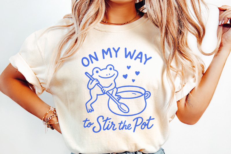 on-my-way-to-stir-the-pot-png-funny-frog-digital-download-retro-kawa