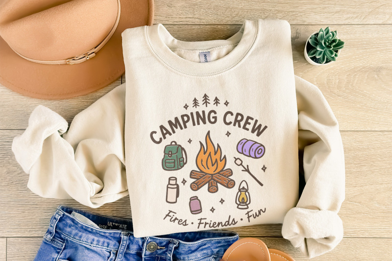camping-crew-png-fires-friends-fun-outdoor-adventure-clipart-hiking