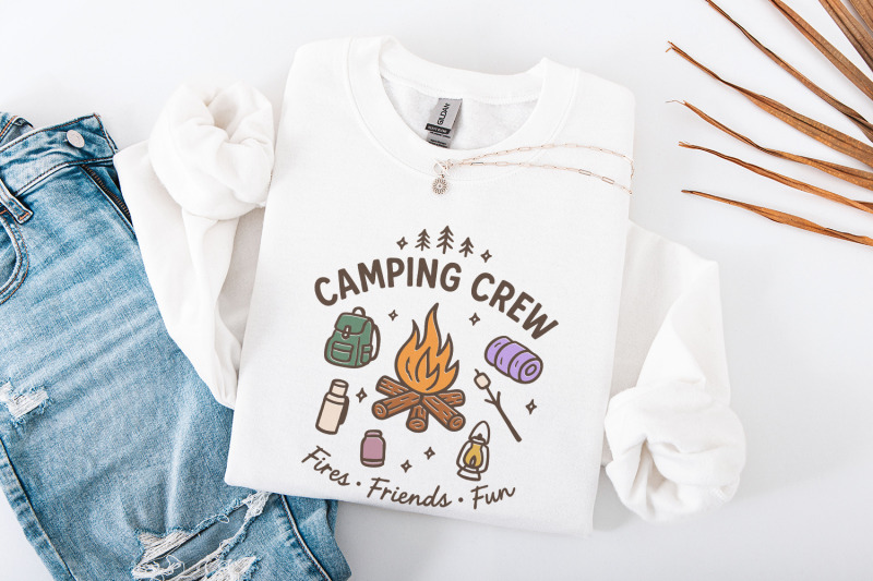 camping-crew-png-fires-friends-fun-outdoor-adventure-clipart-hiking