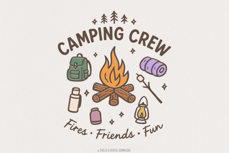 camping-crew-png-fires-friends-fun-outdoor-adventure-clipart-hiking