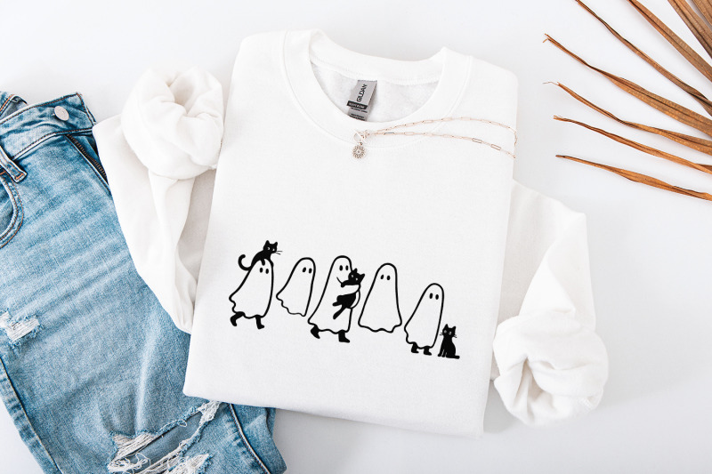 ghosts-with-cats-png-cute-halloween-digital-download-cat-lover-shirt