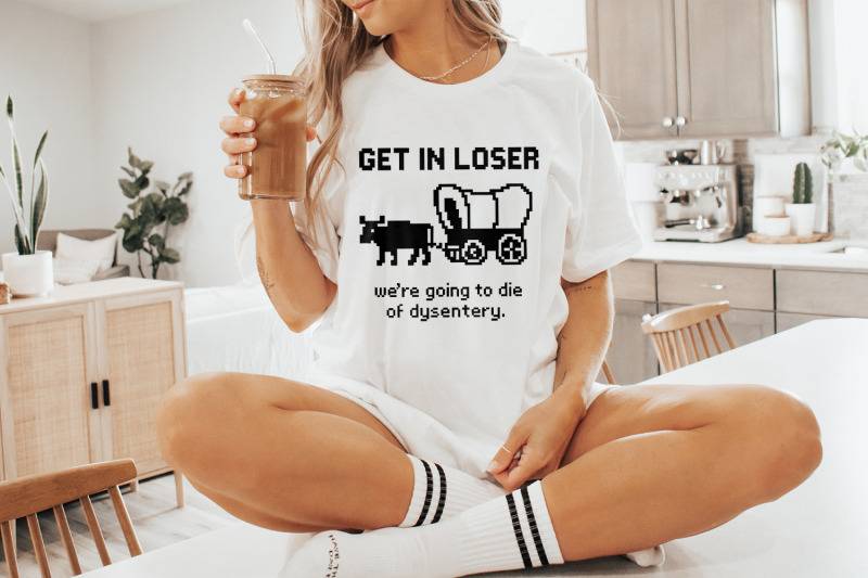get-in-loser-were-going-to-die-of-dysentery-png-retro-pixel-art-funn