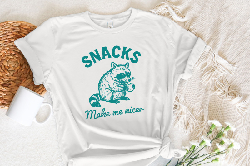 snacks-make-me-nicer-png-raccoon-digital-download-cute-animal-printa