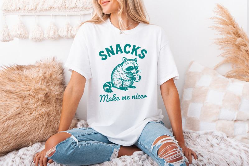 snacks-make-me-nicer-png-raccoon-digital-download-cute-animal-printa