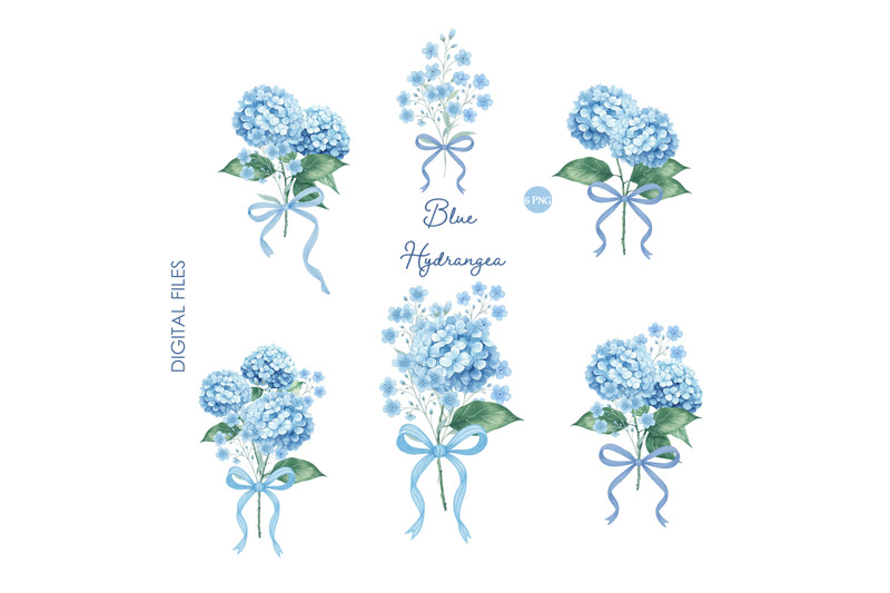 blue-hydrangea-clipart-watercolor-flowers-chinoiserie-bow-clip-art