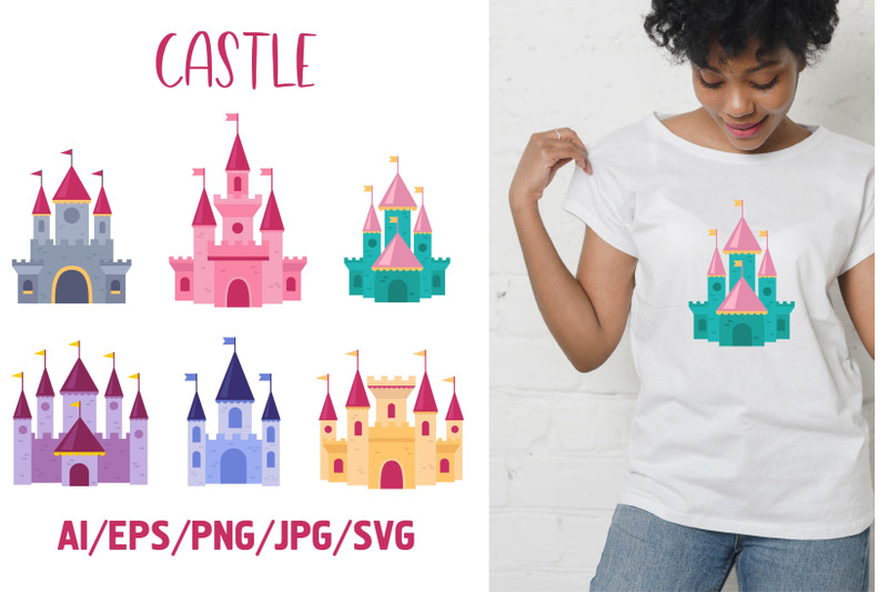 princess-castle-collection-svg-file