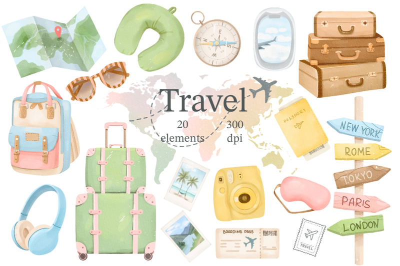 travel-watercolor-clipart-tourism-clipart