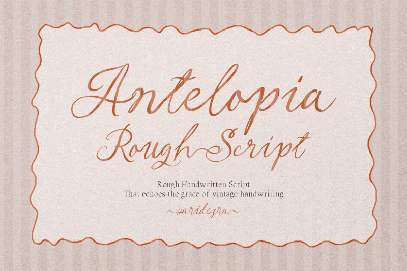 antelopia-rough-handwritten-script