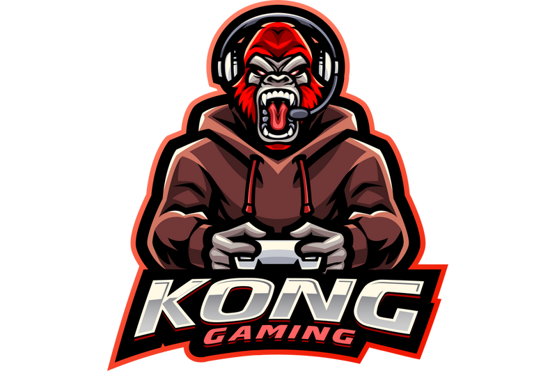 kong-gaming-esport-mascot-logo-design
