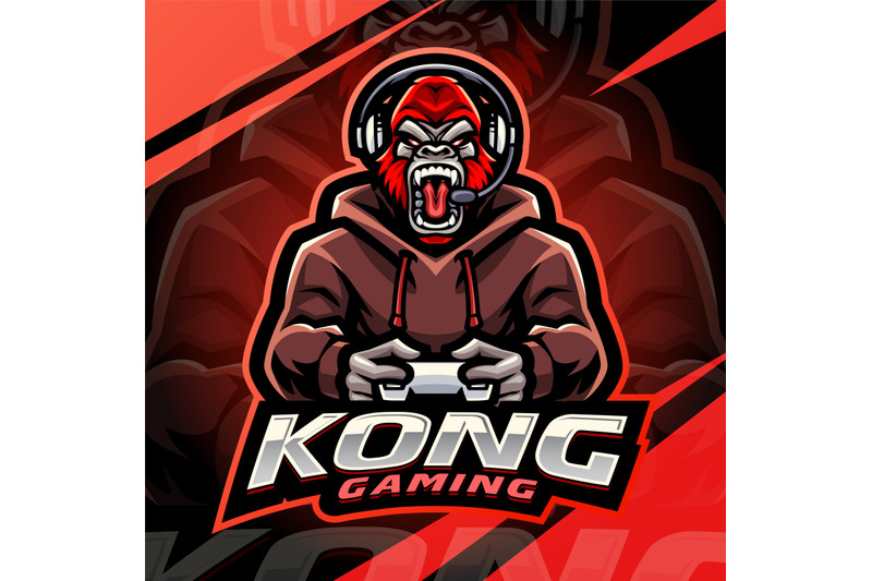 kong-gaming-esport-mascot-logo-design