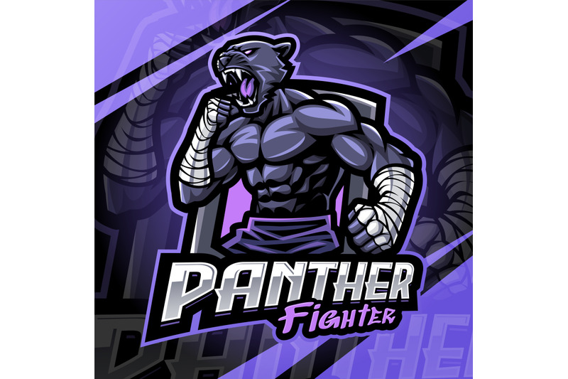 panther-fighter-esport-mascot-logo-design