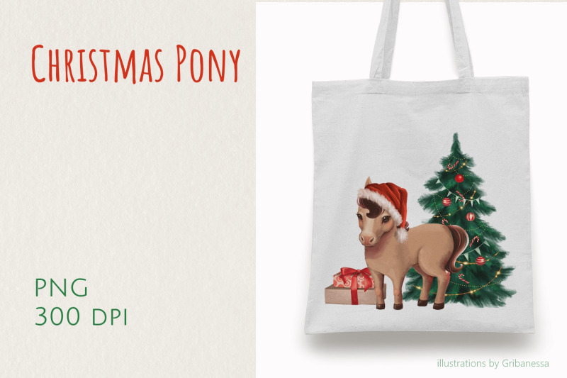 christmas-pony-png-illustration