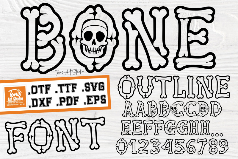 bone-outline-font-svg-ttf-otf-spooky-halloween-letters
