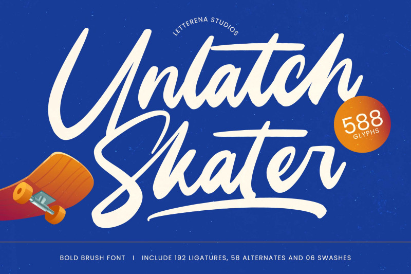 unlatch-skater-bold-brush-font