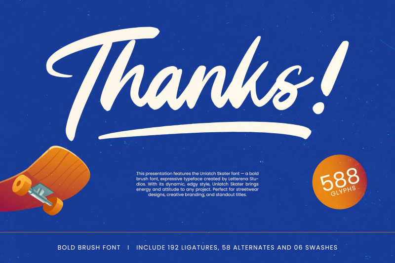 unlatch-skater-bold-brush-font