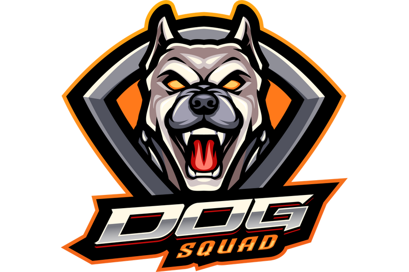 dog-squad-esport-mascot-logo-design