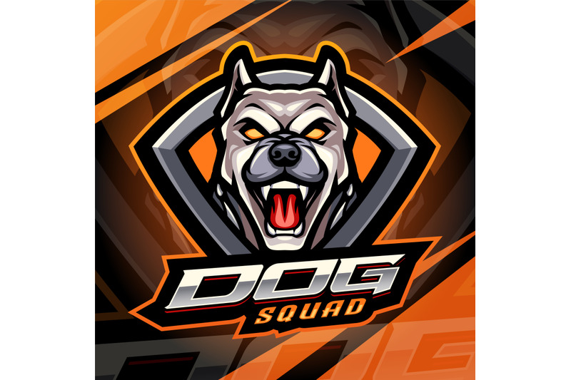 dog-squad-esport-mascot-logo-design