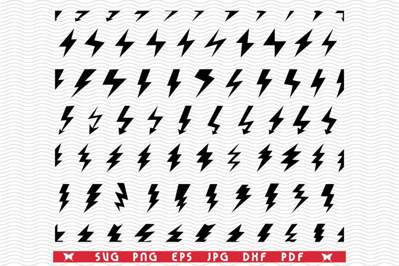 svg-flash-lighting-seamless-silhouettes-digital-clipart